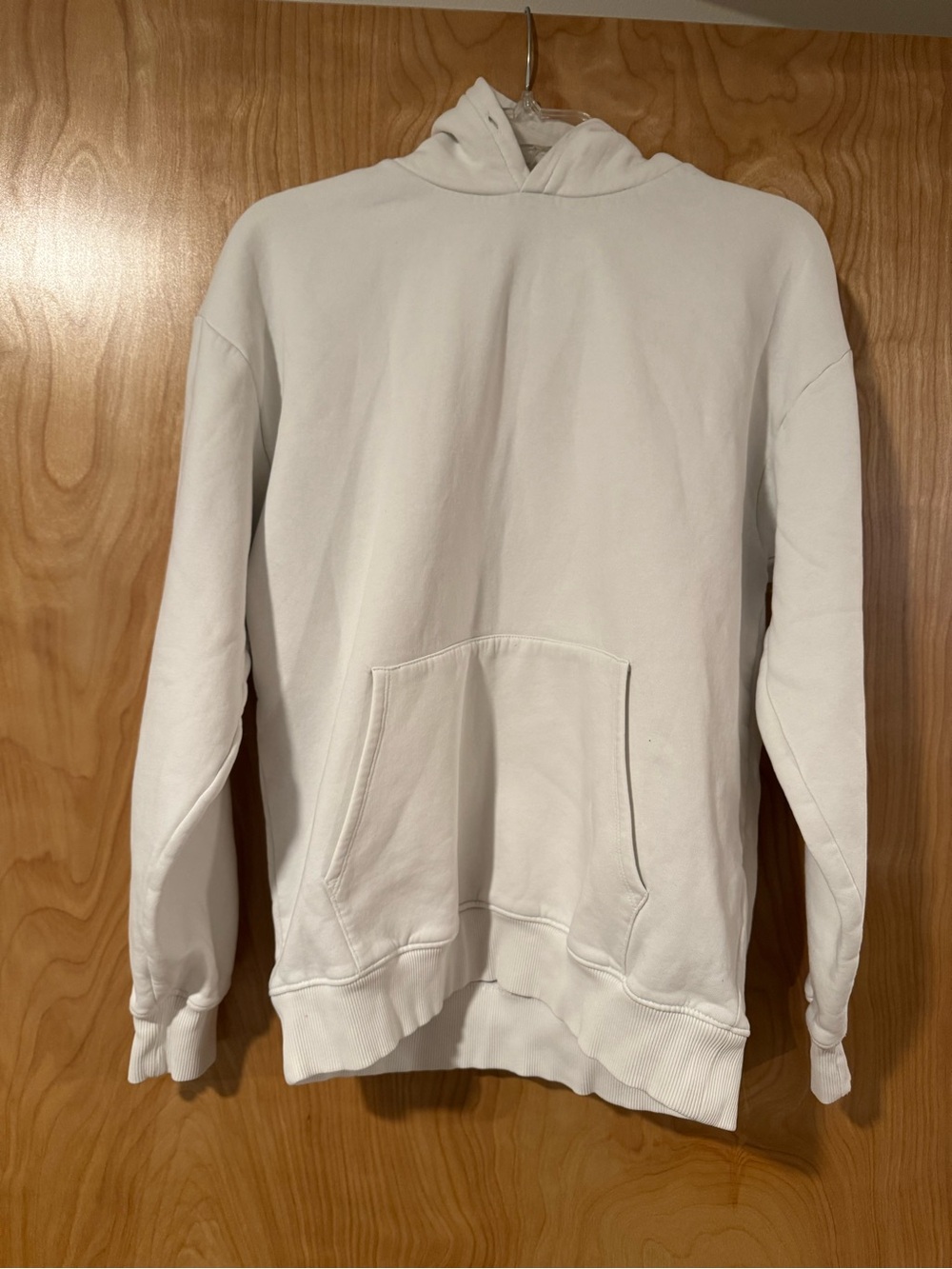 Zara off-white fleece-lined sweatshirt